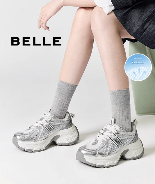 Retro Chunky Mesh Sneakers – Breathable & Stylish Platform Dad Shoes